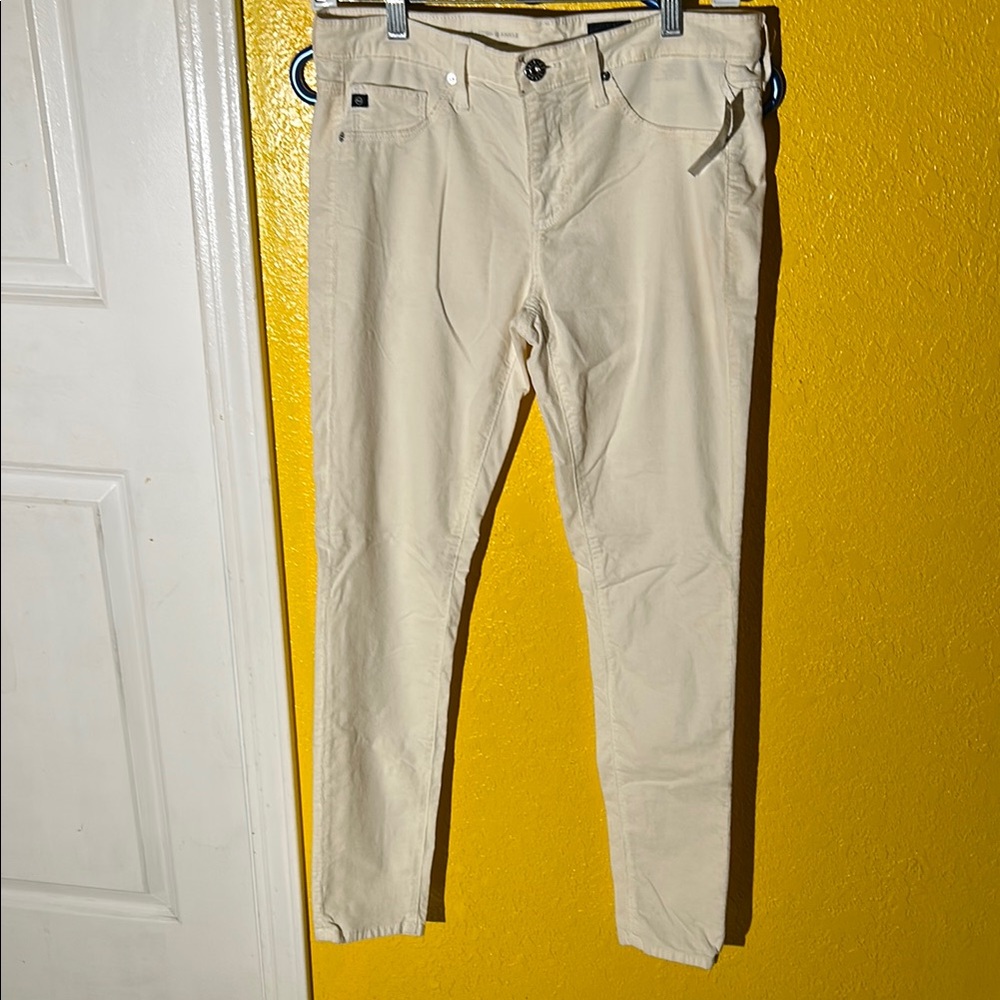Ag Adriano Goldschmied Tan Chinos Smooth Cotton